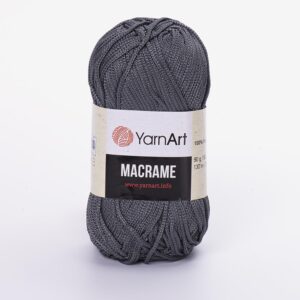 Νήμα πλεξίματος τσάντας Macrame 100% polyester 90gr  Color-159 γκρι Yarn Art