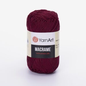 Νήμα πλεξίματος τσάντας Macrame 100% polyester 90gr  Color-145 μπορτό. Yarn Art