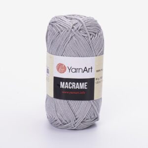 Νήμα πλεξίματος τσάντας Macrame 100% polyester 90gr  Color-149 γκρι Yarn Art