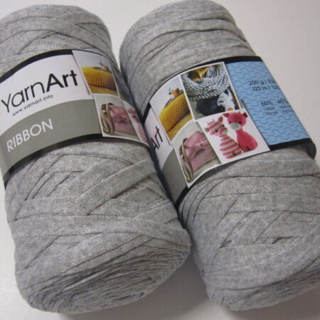 Νήμα πλεξίματος τσάντας Ribbon  250gr Color -756 γκρι Yarn Art