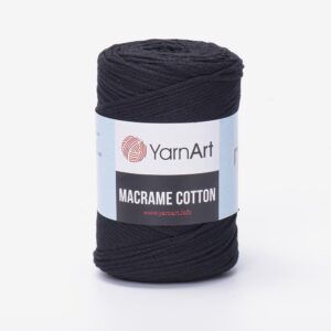 Νήμα πλεξίματος τσάντας Macrame 250gr  Color-750 μαύρο Yarn Art