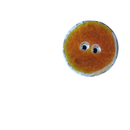 Kουμπιά ξύλινα σε σμάλτο καφέ 2cm