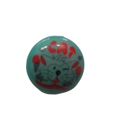 Κουμπιά παιδικά cat λευκό 1cm