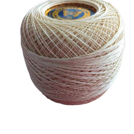 Δαντελόνημα πεταλούδα εκρού Νο 50 πελότα