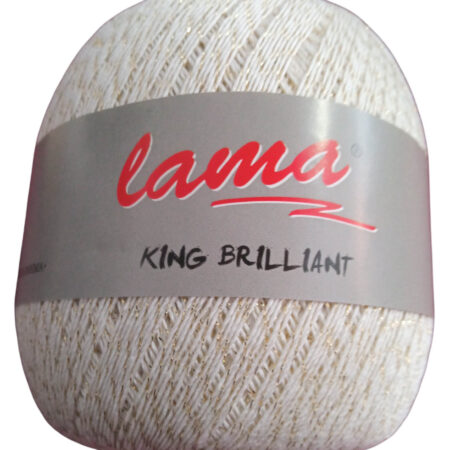 Δαντελόνημα King brilliant Color 01-G λευκό Lama