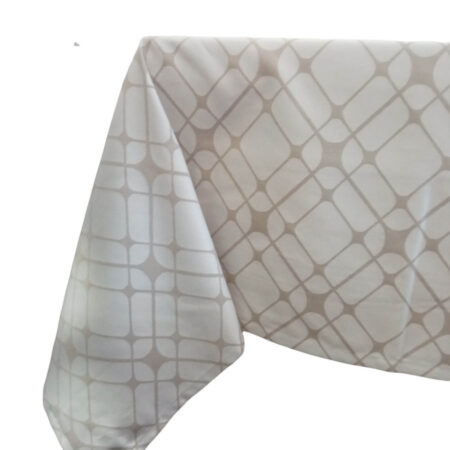 Τραπεζομάντηλο φαγητού αλέκιαστο εκρού 160*360 Whitegg