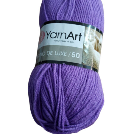 Νήμα πλεξίματος Merino De Luxe/50 μωβ (9561) 100gr Yarn Art