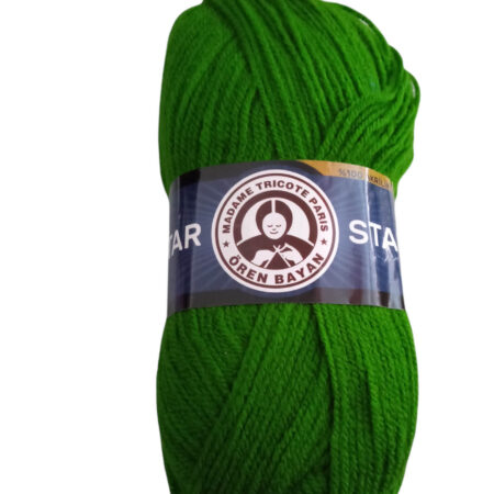 Νήμα πλεξίματος ακρυλικό 100gr Star πράσινο (120) Madame-Tricote