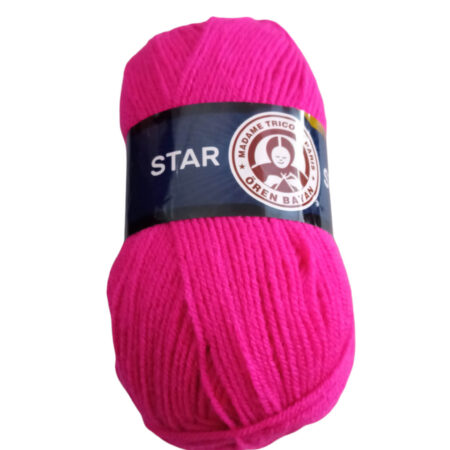 Νήμα πλεξίματος ακρυλικό100gr Star φούξια (044) Madame-Tricote