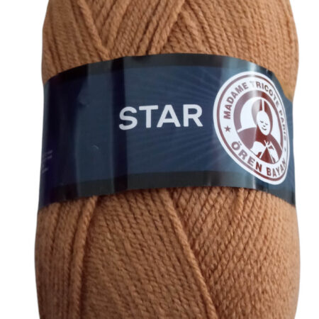 Νήμα πλεξίματος ακρυλικό100gr  Star καφέ (099) Madame-Tricote