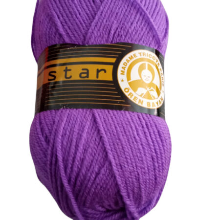 Νήμα πλεξίματος ακρυλικό 100gr  Star μωβ (59) Madame-Tricote