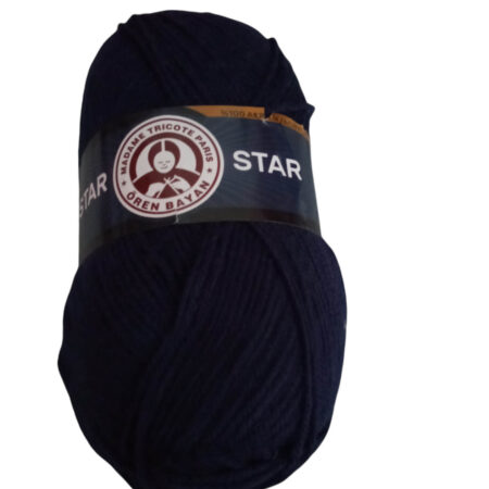 Νήμα πλεξίματος ακρυλικό 100gr Star μπλε (019) Madame-Tricote