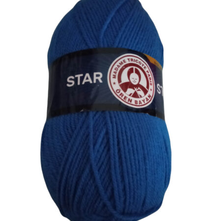 Νήμα πλεξίματος ακρυλικό 100gr Star μπλε (016) Madame-Tricote