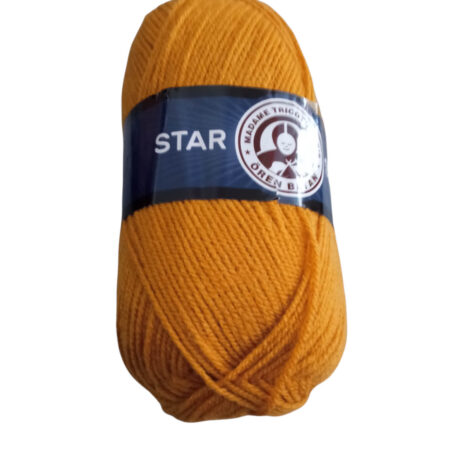 Νήμα πλεξίματος ακρυλικό 100gr Star  μουσταρδί (115) Madame-Tricote