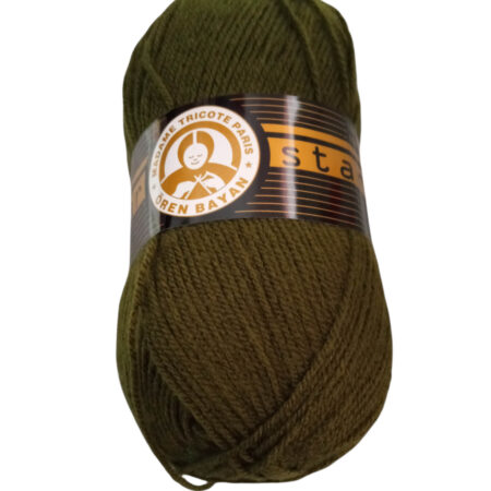 Νήμα πλεξίματος ακρυλικό 100gr Star λαδί (077) Madame-Tricote