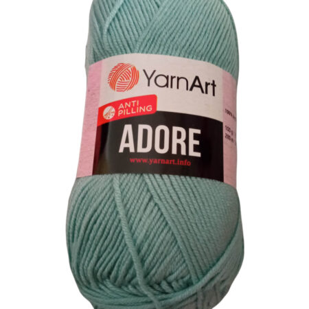 Νήμα πλεξίματος Anti Pilling akrylic Adore 100gr πράσινο (369) Yarn Art
