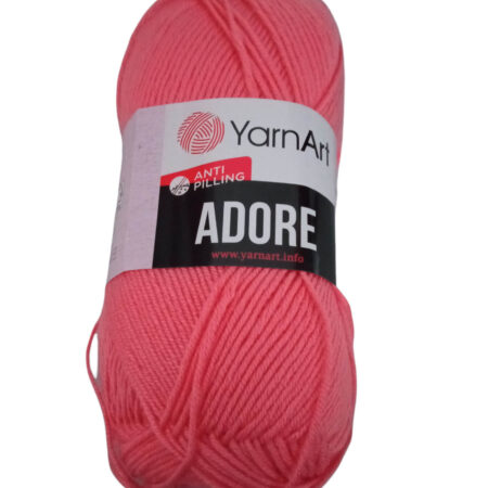 Νήμα πλεξίματος Anti Pilling akrylic Adore 100gr ροζ (366) Yarn Art