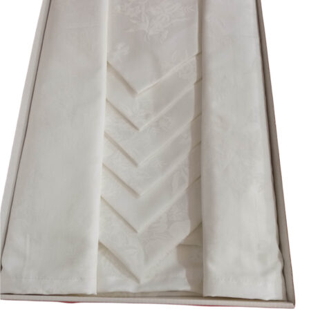 Τραπεζομάντηλο φαγητού λευκό Σετ 7τμχ 140*180 ASTRON