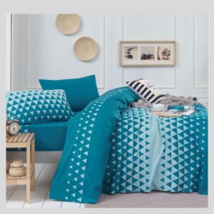 Σετ σεντόνια μονά μπλέ fresh cotton ΣΧ ΜΠΛΕΪΚ ΒΙΟΠΡΟΣ