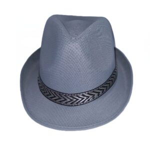 Καπέλο ψάθινο αντρικό καβουράκι γκρί