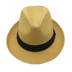 Καπέλο ψάθινο αντρικό καβουράκι εκρού