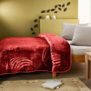 Κουβέρτα ανάγλυφη μπορντώ υπέρδιπλη KB70 Whitegg