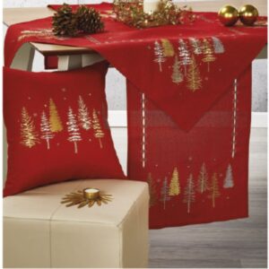 Χριστουγεννιάτικη τραβέρσα κόκκινη Whitegg