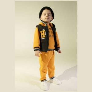 Σετ βρεφικό αγορίστικο φόρμα πορτοκαλί 3 τμχ 243620 HASHTAG