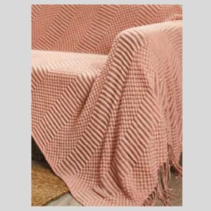 Κουβέρτα ριχτάρι ΚΒ135 ροζ Whitegg