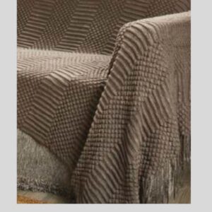 Κουβέρτα-ριχτάρι ΚΒ135 καφέ Whitegg