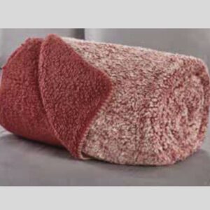 Κουβέρτα φλις γούνα μονή κεραμιδή Whitegg