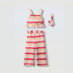 Παιδικό σετ παντελόνα δαντέλα ροζ 2 τμχ 266207 Ebita