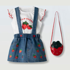 Βρεφική σαλοπέτα φουστίτσα 3 τμχ φραουλίτσα 266525 Ebita