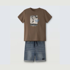 Παιδικό αγορίστικο σετ σορτσάκι τζην 2 τμχ 266735 Hashtag