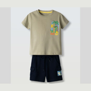 Παιδικό αγορίστικο σετ 2 τμχ λαδί 266836 Hashtag