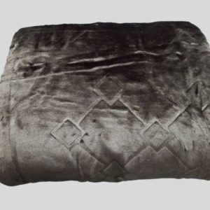 Κουβέρτα ζακάρ υπέρδιπλη καφέ SIDI