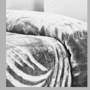 Βελουτέ κουβέρτα ημίδιπλη γκρι SIDI