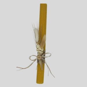 Λαμπάδα μελισσοκέρι φυσικό 30cm