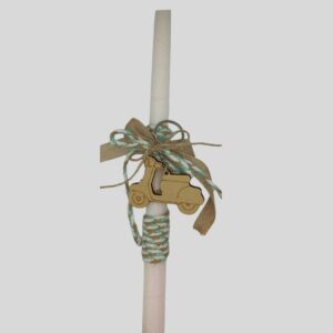 Πασχαλινή λαμπάδα βέσπα λευκή 30cm