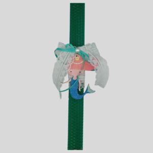 Πασχαλινή λαμπάδα γοργόνα μελισσοκέρι 30 cm